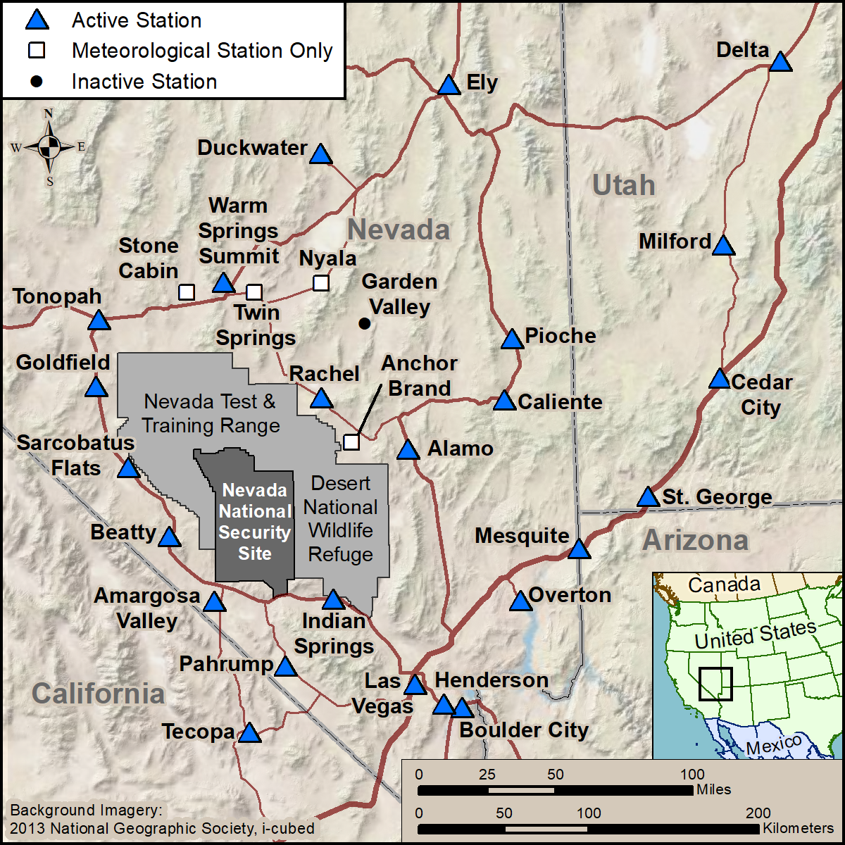 Map of CEMP Stations